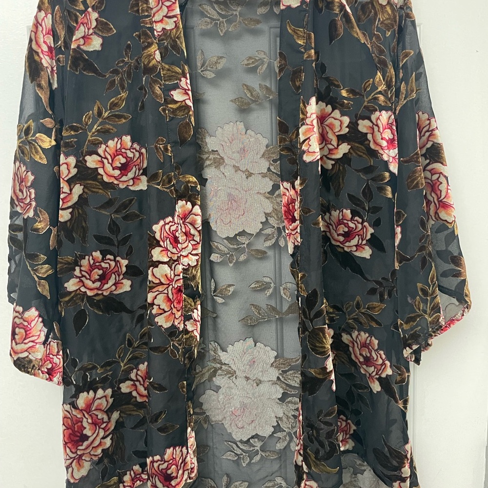American Eagle Outfitters Sheer Floral Cover-Up